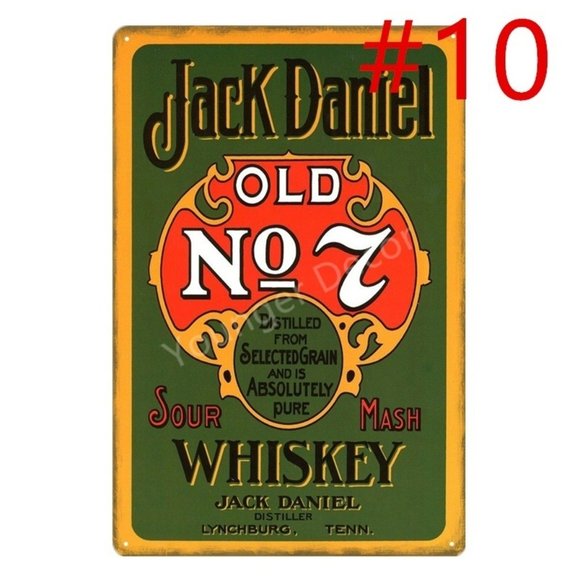 Vintage Whiskey Tin Signs Metal Poster Wall Art - Picture 4 of 8